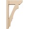 Ekena Millwork 6-in W x 16-in D x 28-in H Balboa Slat Rough Cedar Woodgrain TimberThane Outlooker, Primed Tan OUTUR060X16X28BOA24RCPR - alternate 3